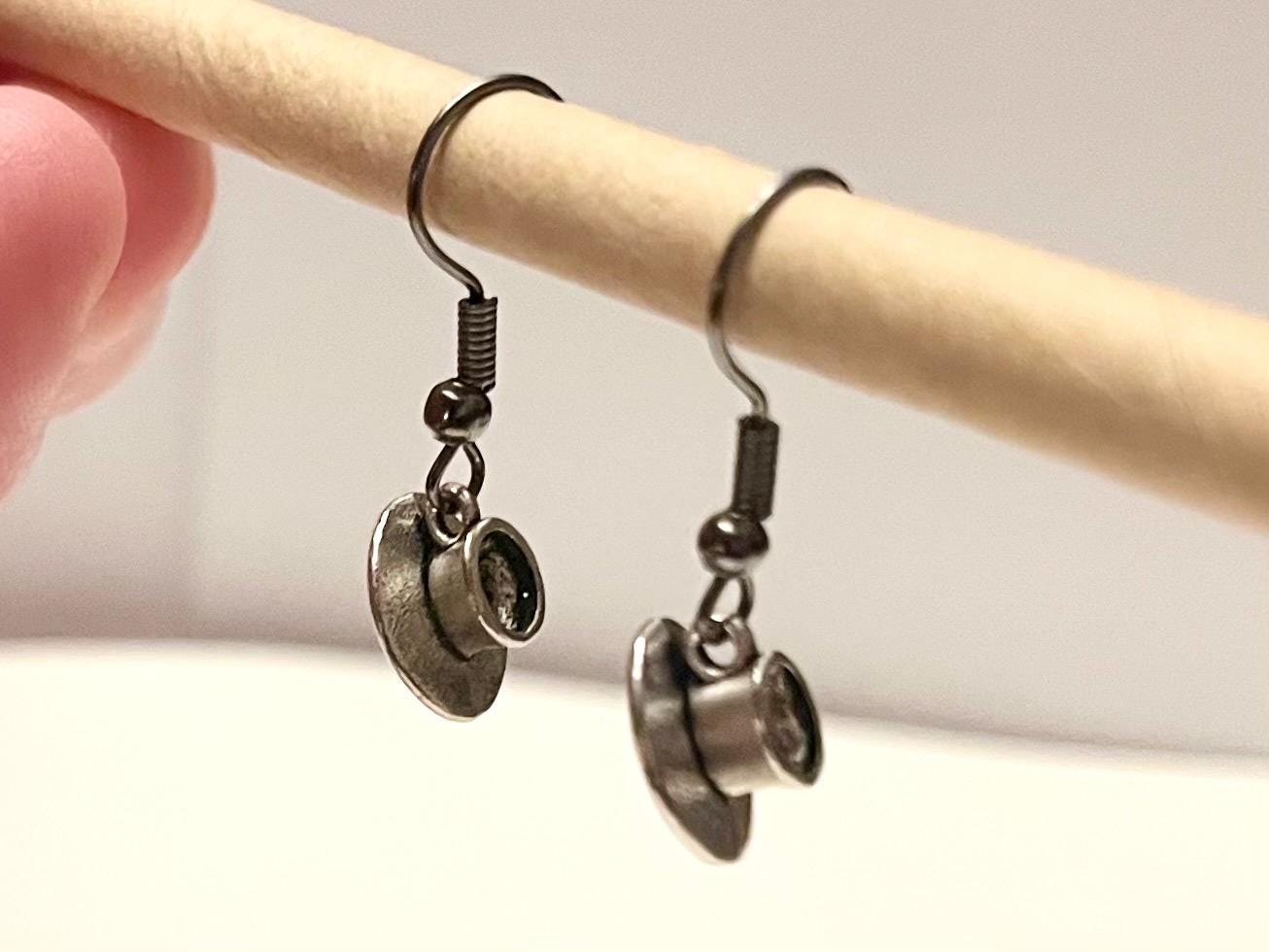 Örhängen tekoppar silver imitation kaffekopp berlock kopp miniatyr 