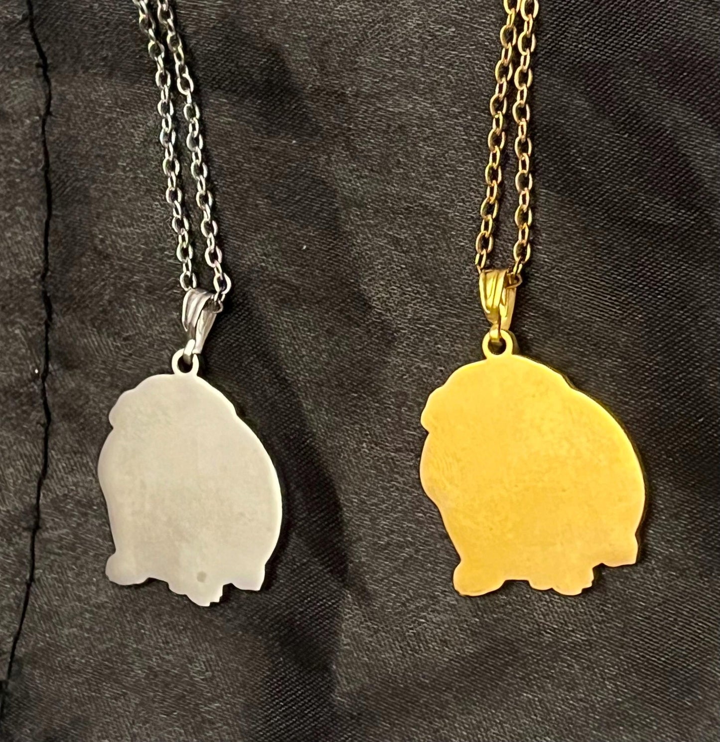 Guinea Pig Necklace Silver Gold Imitation Necklace for Guinea Pig Lover Gift for Guinea Pig Owner I love Guinea Pigs Jewelry