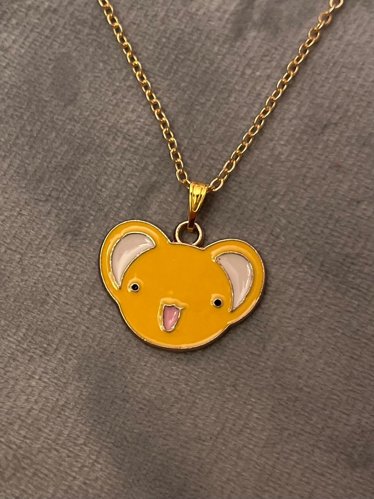Cardcaptor Sakura Necklace Gold Imitation Jewelry for Anime Lover Gift