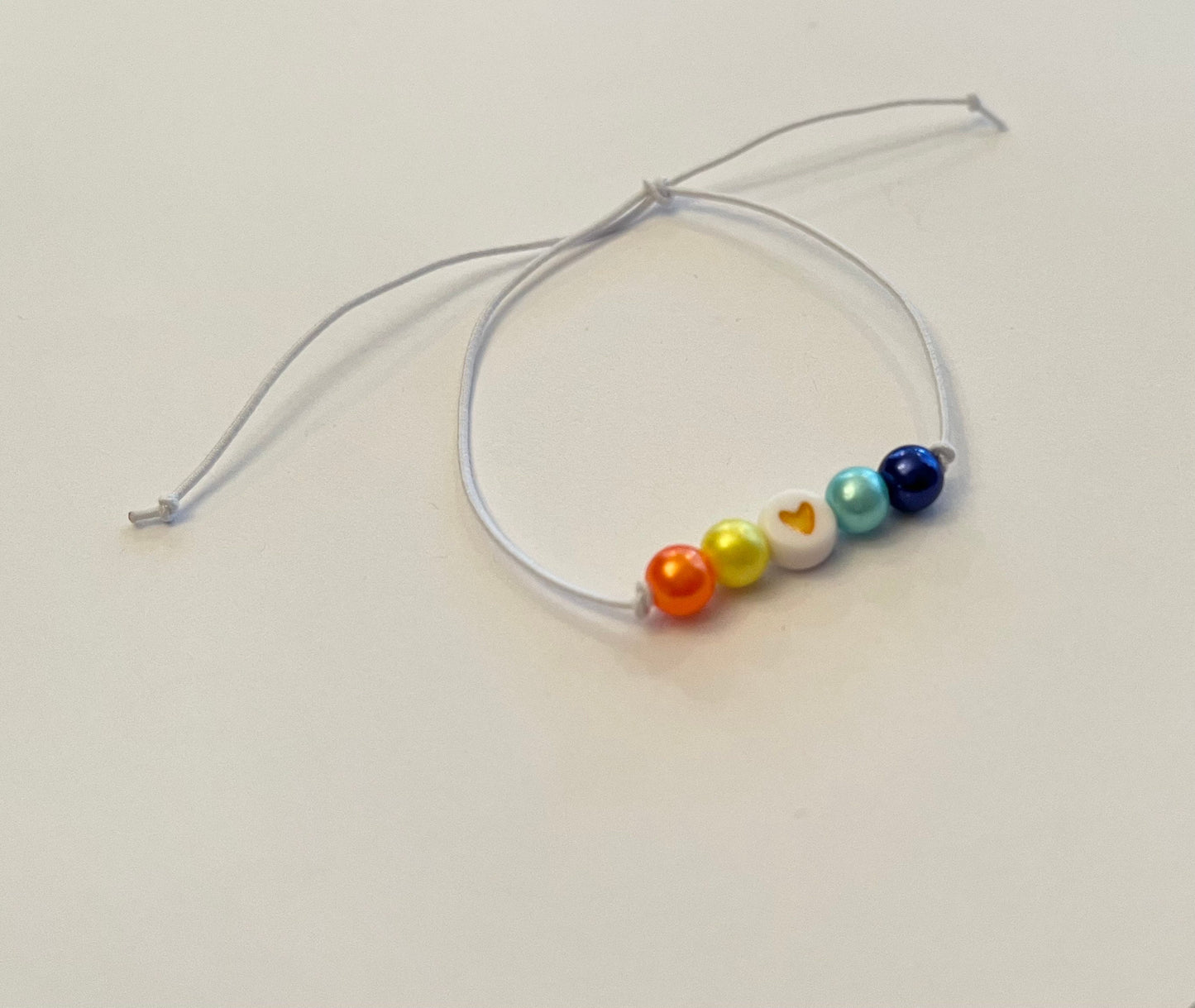 Aroace Armband Aromantisk Asexuell Pärlarmband Justerbart Elastiskt HBTQ+ Smycke för Pride Säsong Accessoarer
