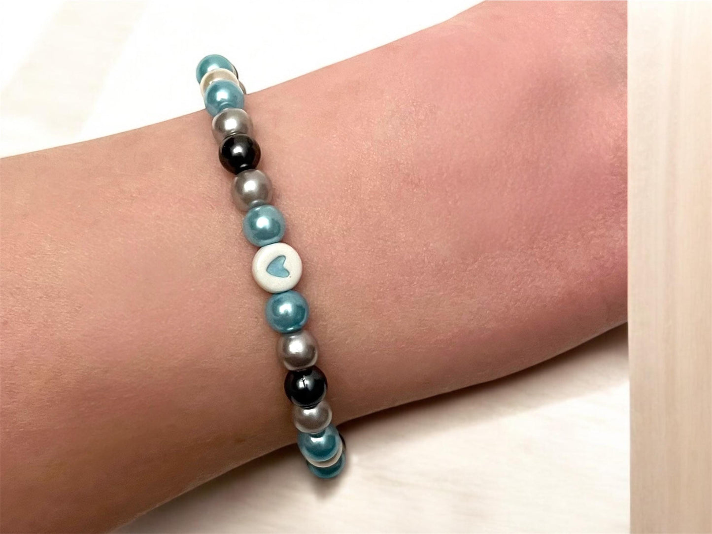 Demiboy-armband Pärlband med hjärtan för Pride-säsongen HBTQ+ smycken Demiboy-flaggans färger Smycken Demiboy-armband