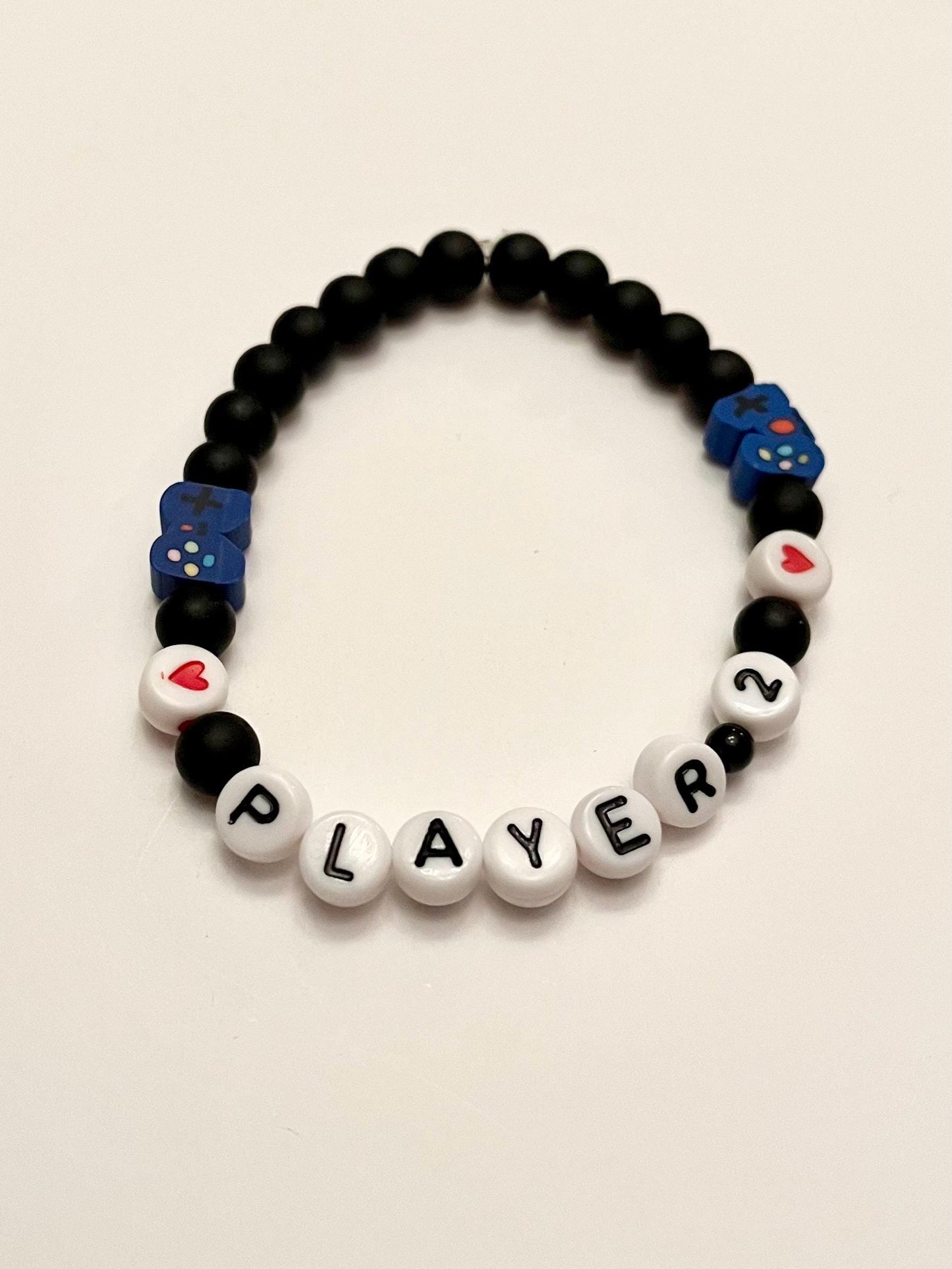 Player 1 and Player 2 Bracelets for Gamers and Couples Jewelry Gift for Gamer Video Game Jewelry with Controller Bracelet