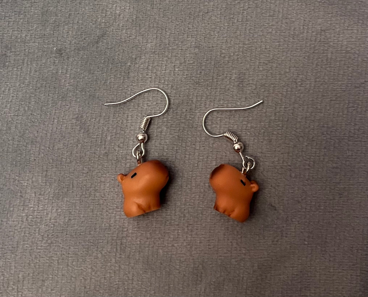 Capybara Earrings Cute Miniature Animal Jewelry Kapibara Charm Kawaii Capybaras