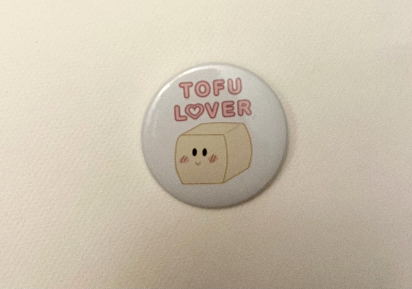 Pin Tofu Lover Badge Veganpin Glad Tofu Present för Vegan Accessoar