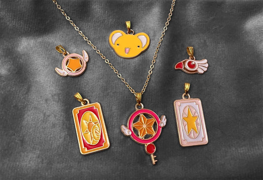Cardcaptor Sakura Halsband Guldimitation smycken för Animeälskare Present