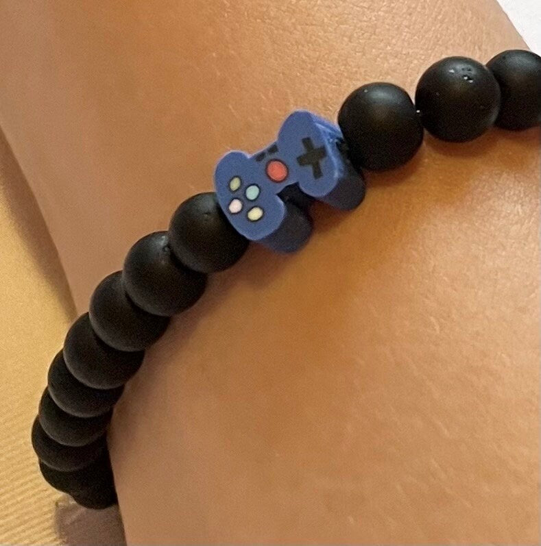 Gamer Bracelet Beaded Gift for Gamer Video Game Jewelry Console Accessory