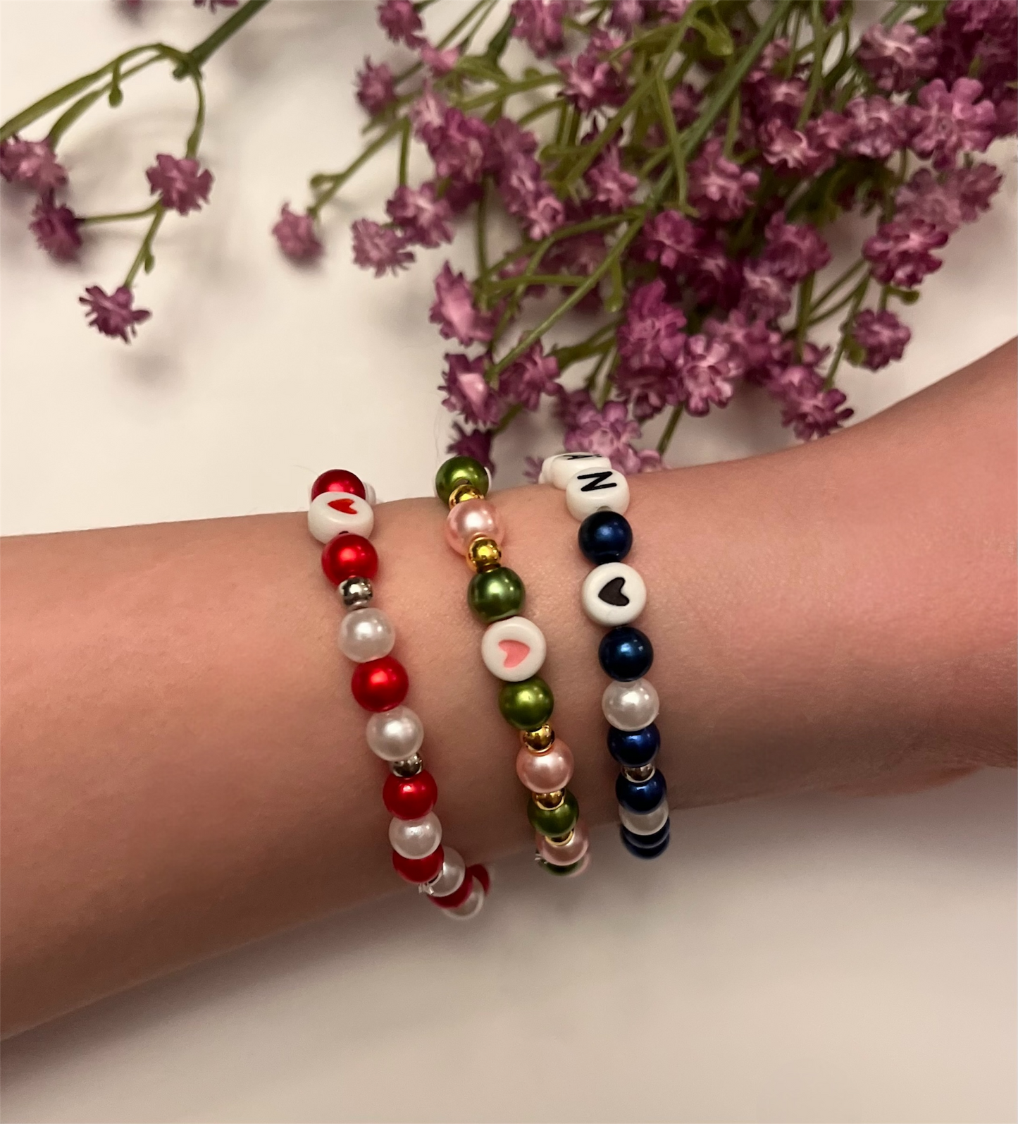 Vegan armband pärlat armband Djurvän handgjorda smycken med bokstäver Present till aktivist  