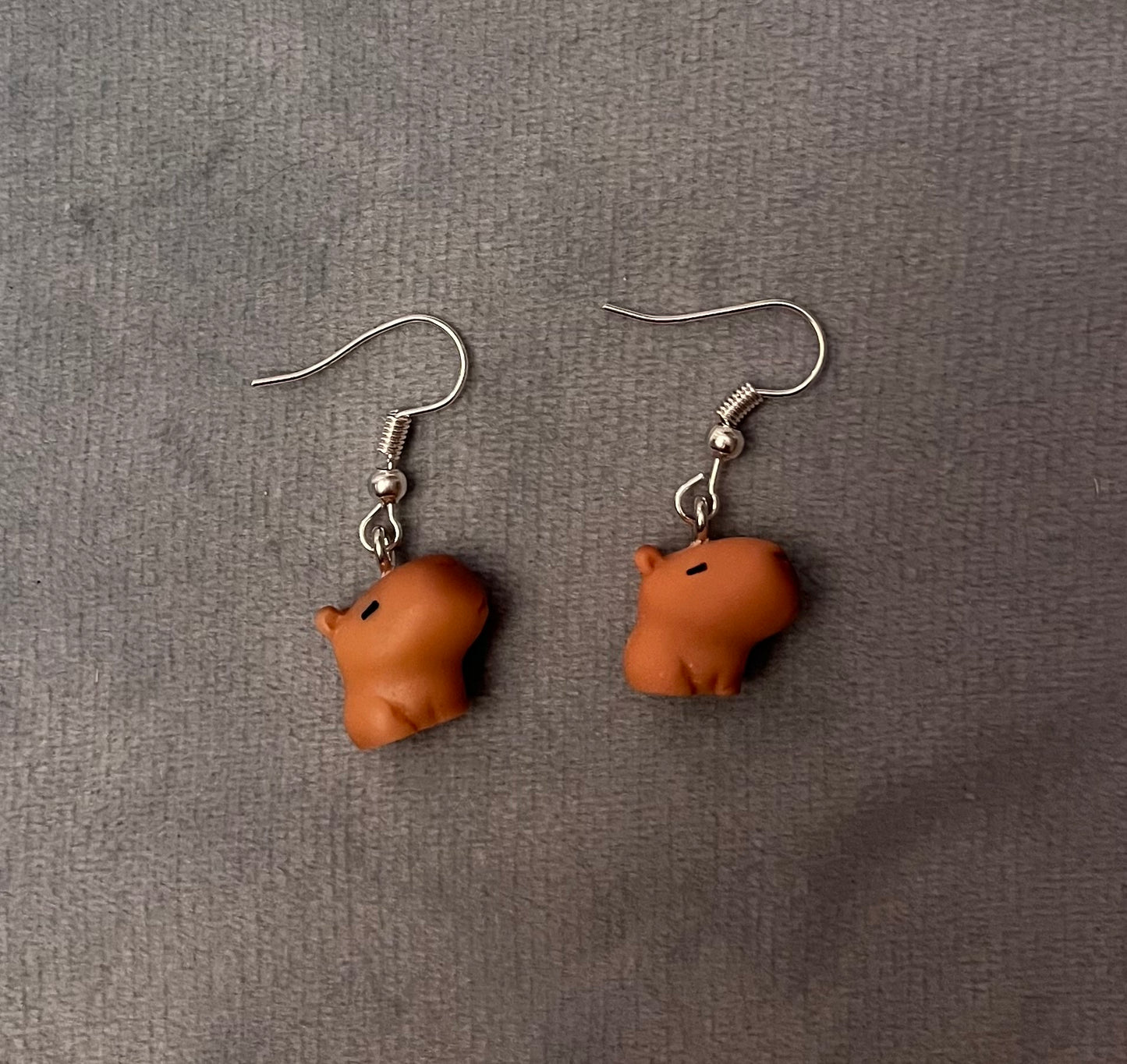 Capybara Earrings Cute Miniature Animal Jewelry Kapibara Charm Kawaii Capybaras