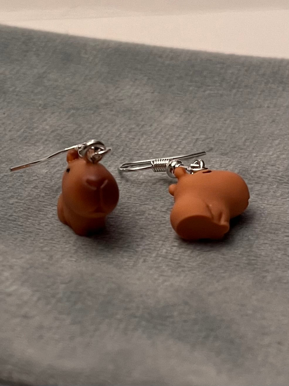 Capybara Earrings Cute Miniature Animal Jewelry Kapibara Charm Kawaii Capybaras