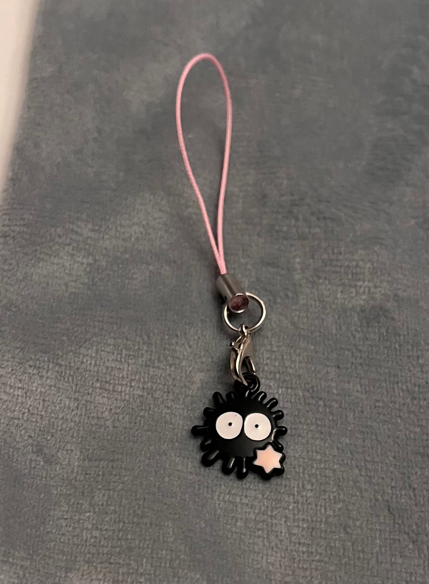 Susuwatari Charm Soot Sprite Phone Charm Black Soot Sprite Phone Strap Susuwatari Keychain Studio Ghibli Jewelry Soot Sprite