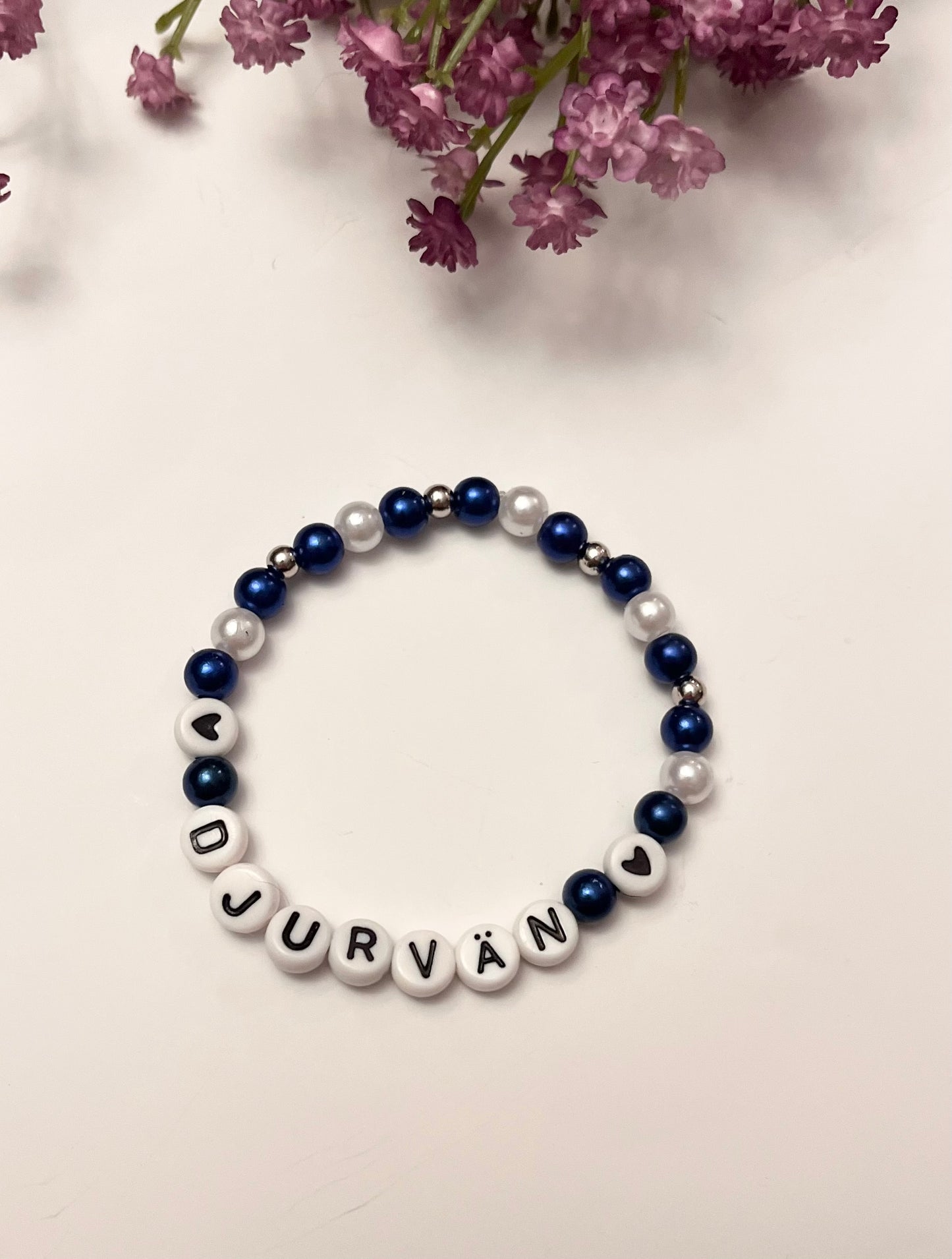 Vegan armband pärlat armband Djurvän handgjorda smycken med bokstäver Present till aktivist  