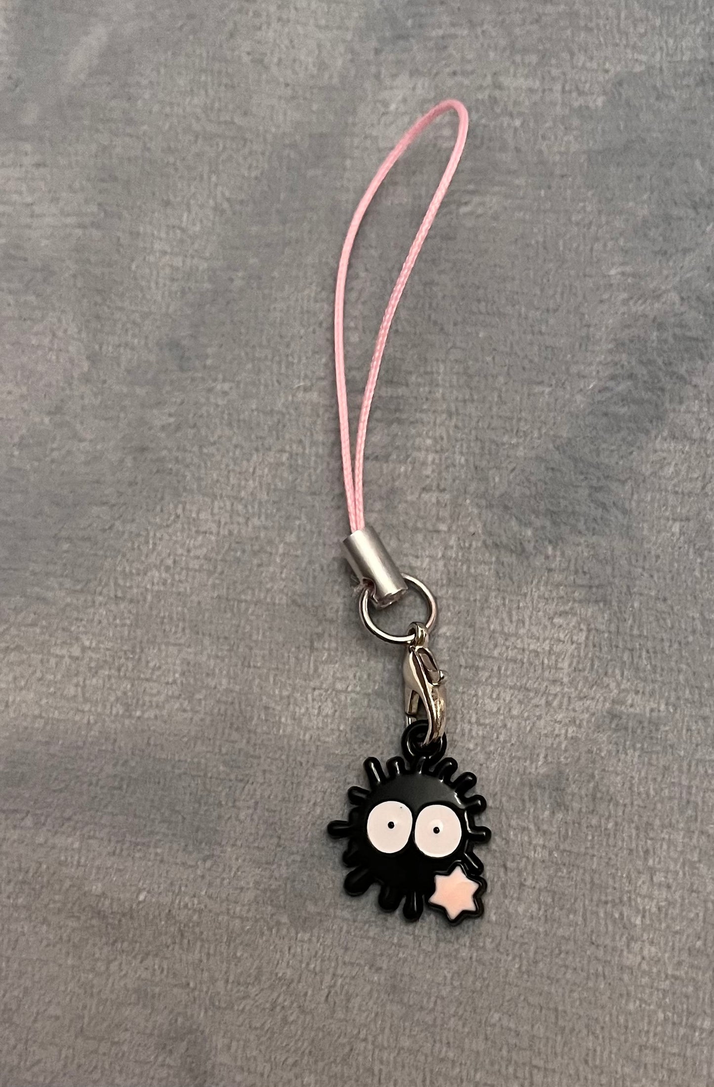 Susuwatari Charm Soot Sprite Phone Charm Black Soot Sprite Phone Strap Susuwatari Keychain Studio Ghibli Jewelry Soot Sprite