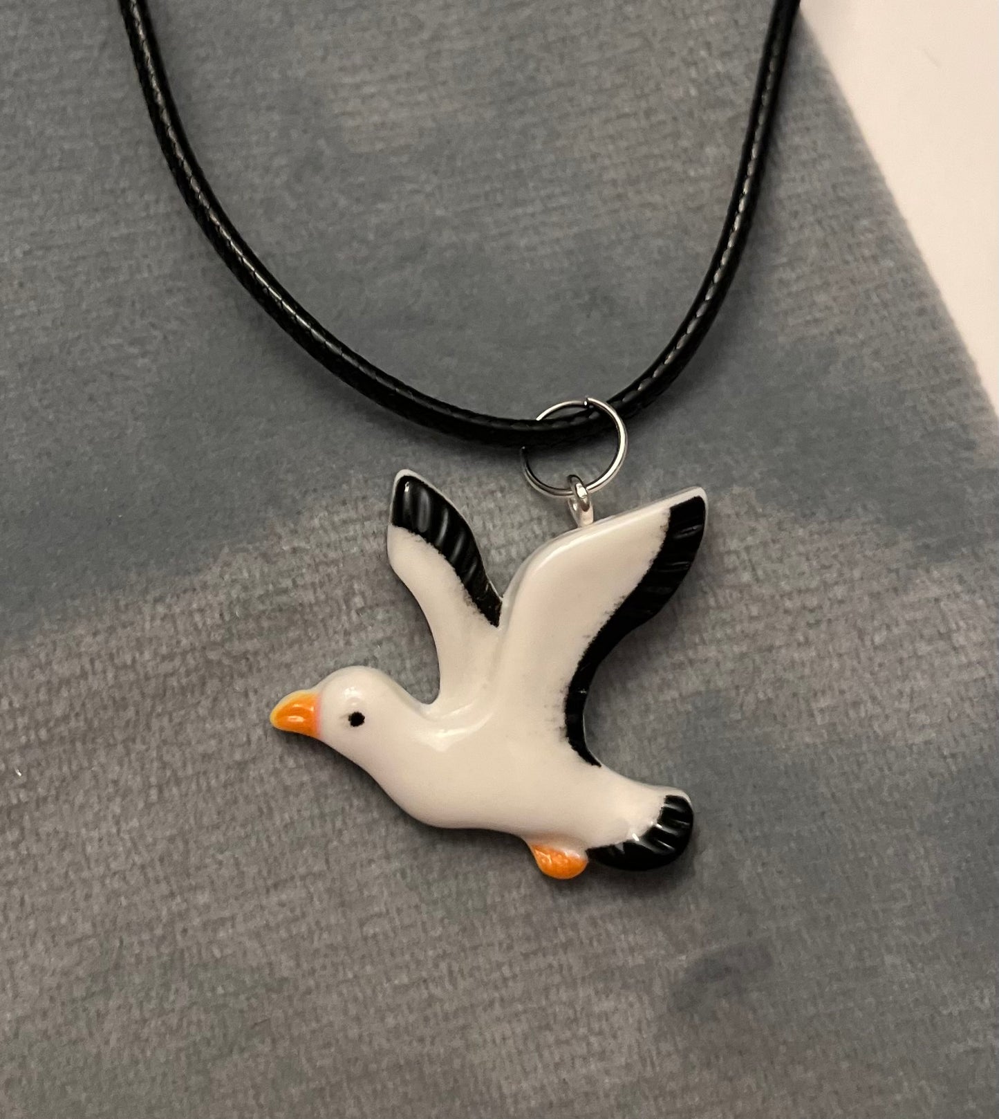 Seagull Necklace for Seagull Lover Gift Bird Lover Jewelry Seagull Charm I Love Seagulls