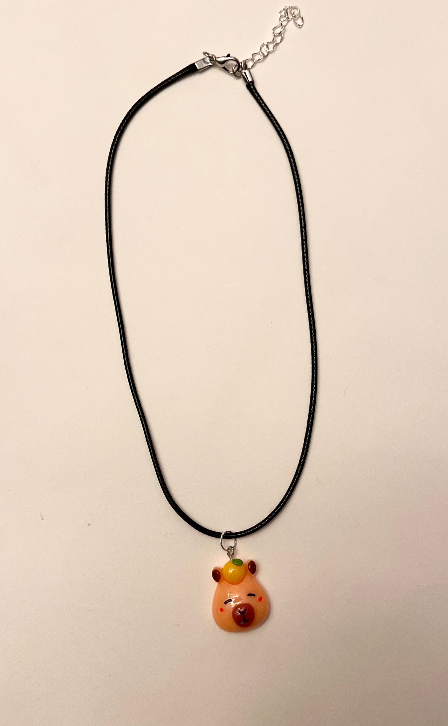 Capybara Necklace Cute Animal Jewelry Kapibara Charm Kawaii