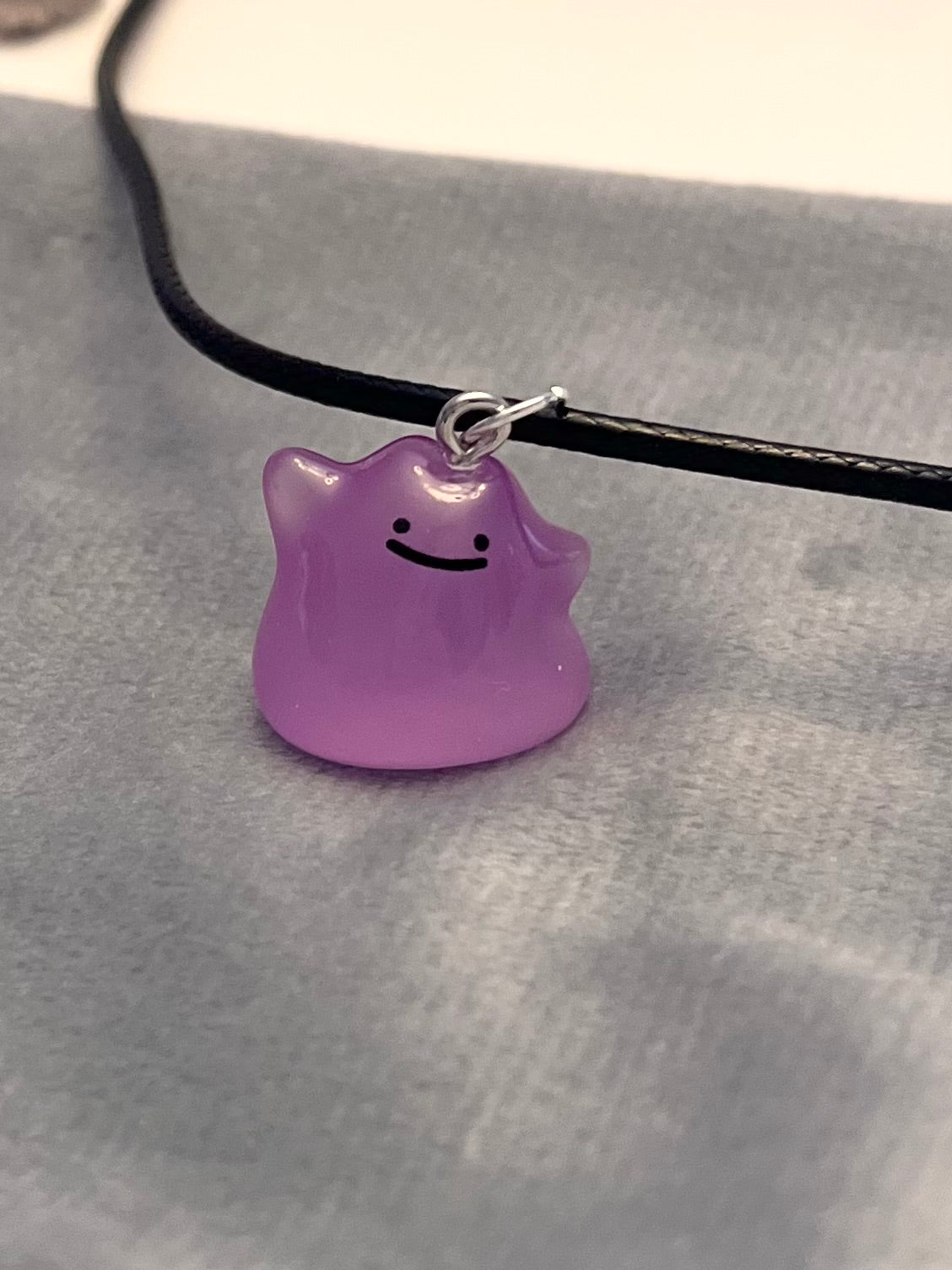 Ditto Halsband Pokemon Smycke Ditto Berlock Tv-spel Halsband för Pokemon-fan Shiny Ditto Pokopia Nintendo merch