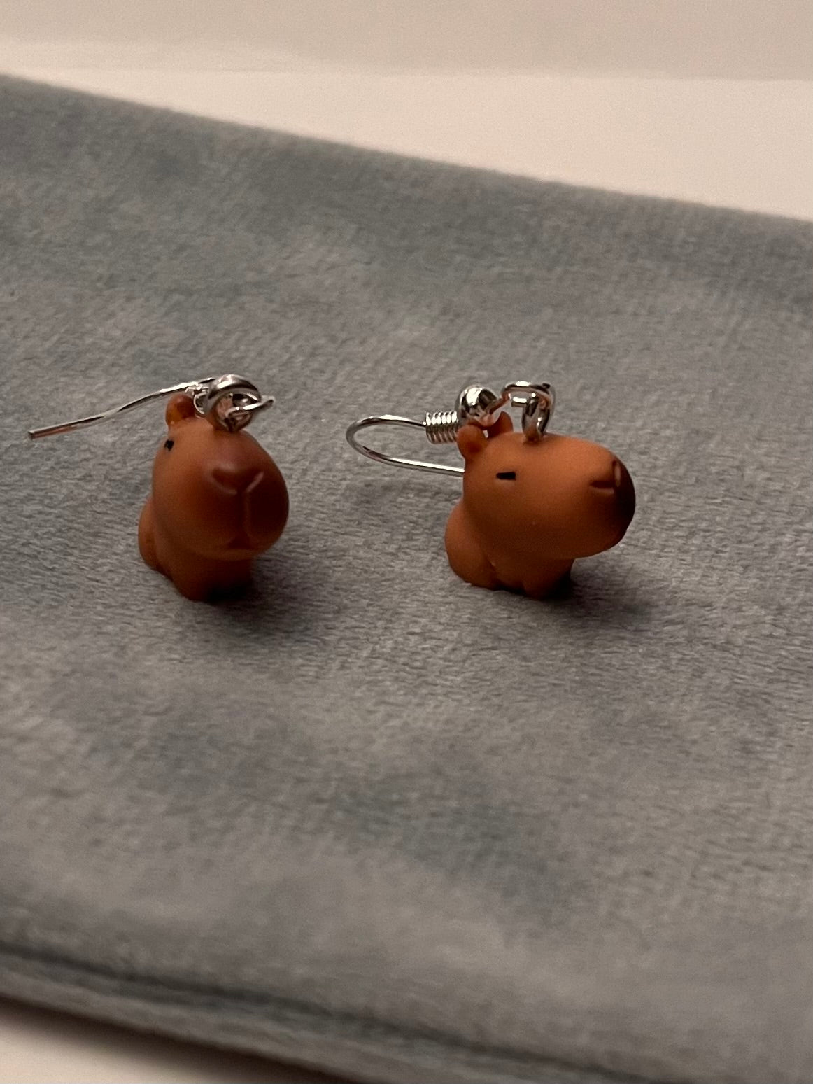 Capybara Earrings Cute Miniature Animal Jewelry Kapibara Charm Kawaii Capybaras
