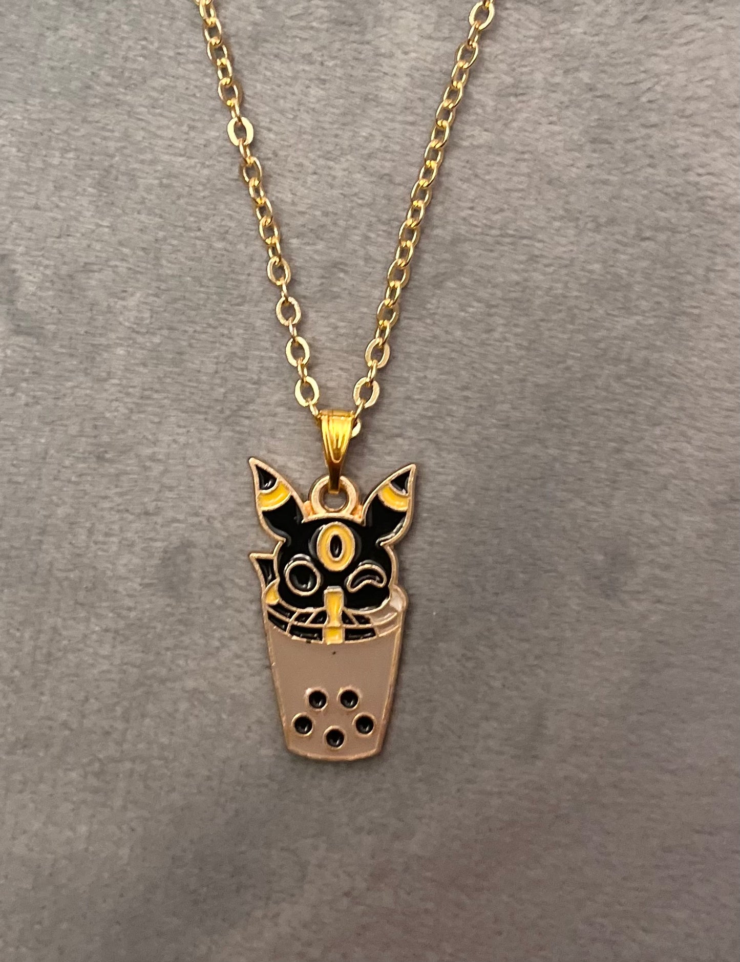 Eeveelutions Necklace Pokemon Boba Tea Eeveelutions Bubble Tea Pokemon Lover Gift Eevee Necklace Milk Tea Eeveelution