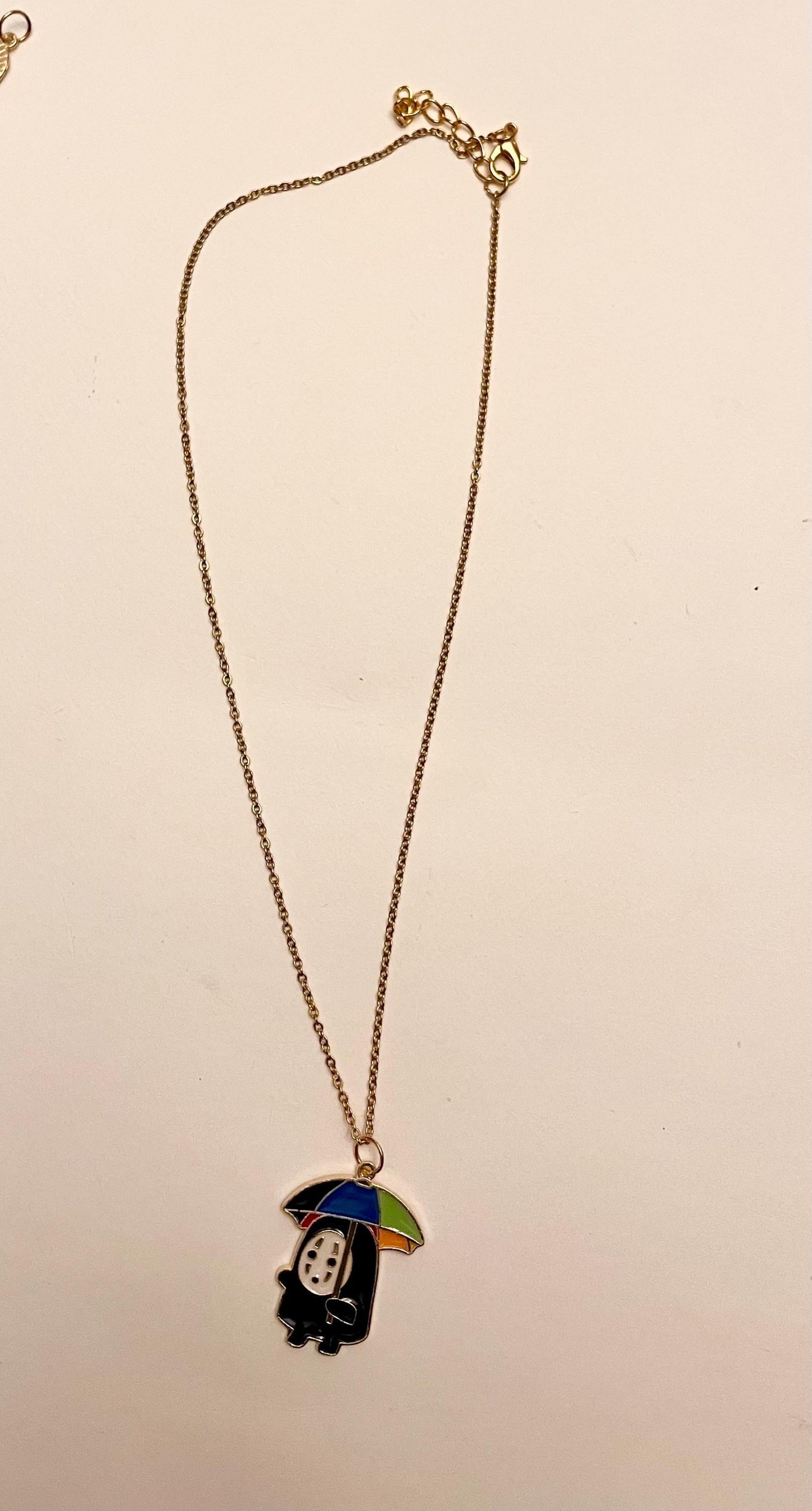 Halsband Faceless Studio Ghibli halsband Kaonashi smycken No face halsband för Ghibli-älskare present sött Ghibli-hänge 