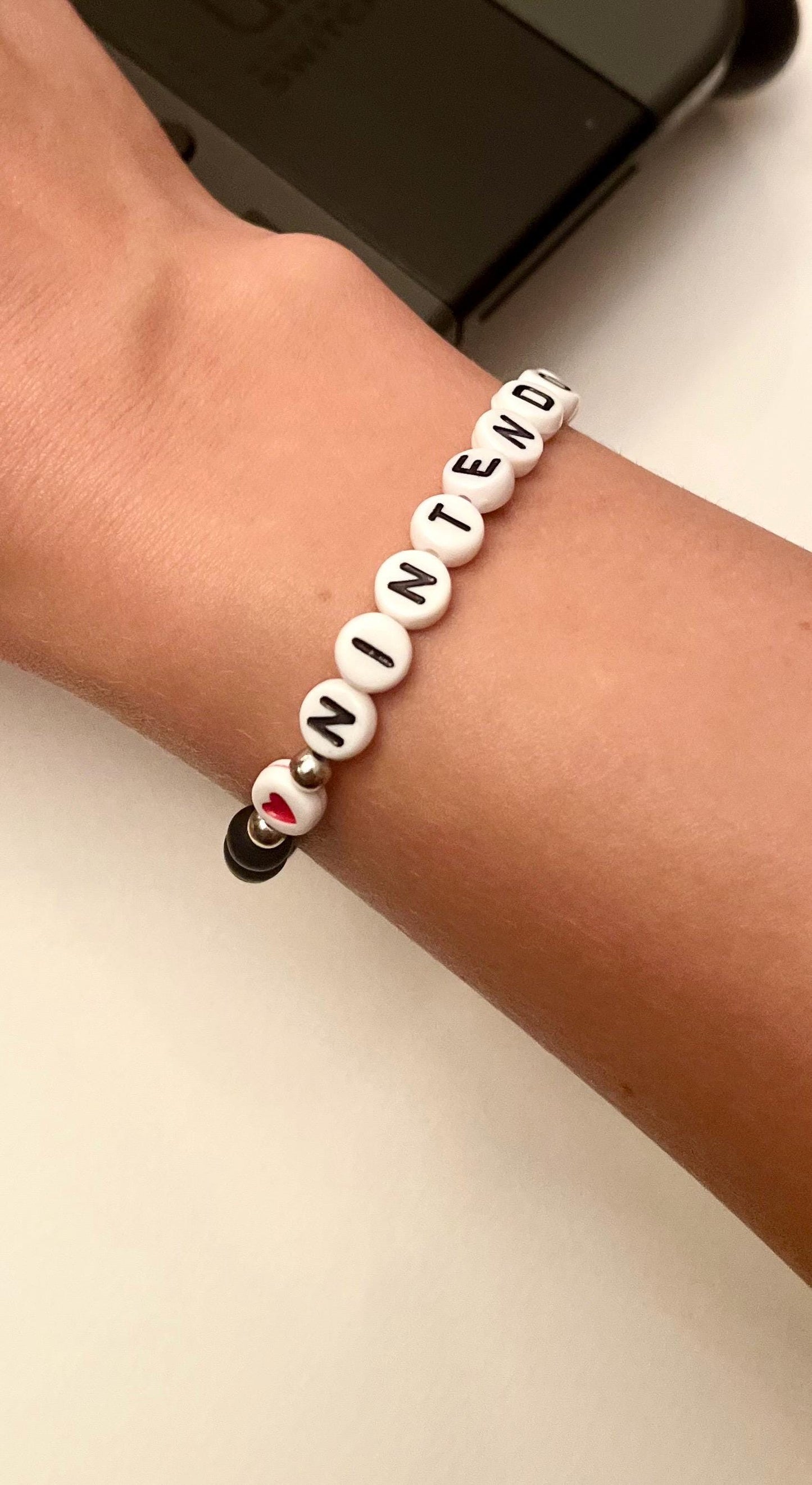 Nintendo Bracelet Beaded Gift for Nintendo Lover Jewelry for Gamer Jewelry Video Game