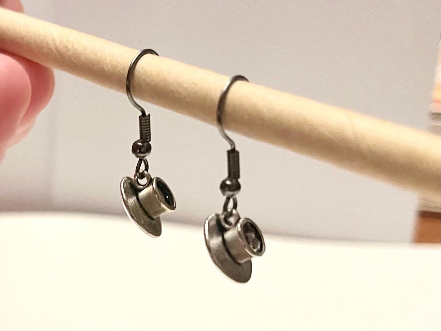Örhängen tekoppar silver imitation kaffekopp berlock kopp miniatyr 
