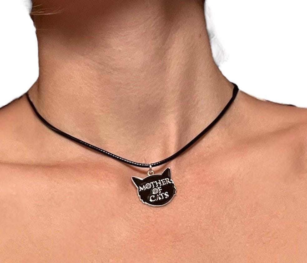 Mother of Cats halsband kattmamma smycken jag älskar katter