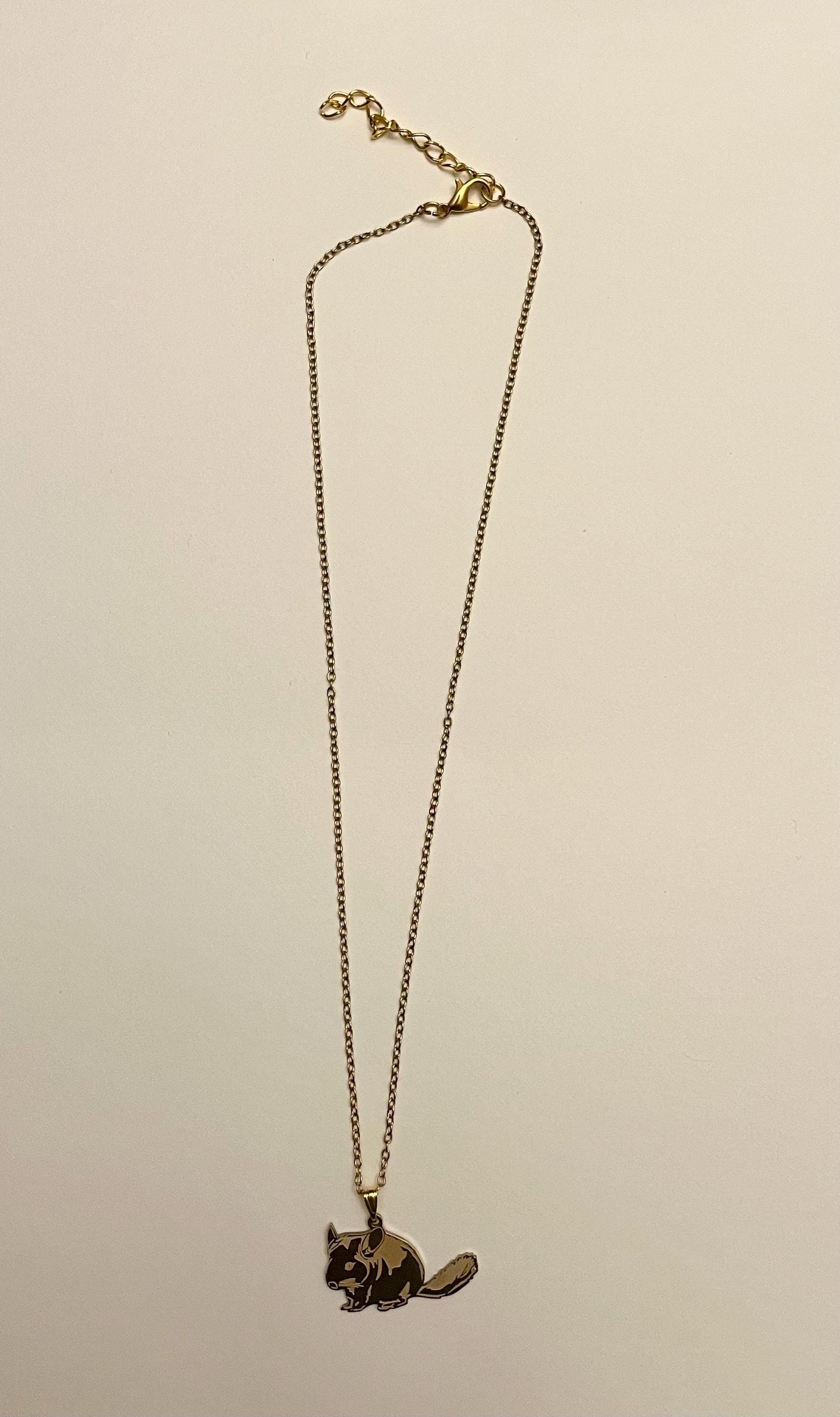 Chinchillahalsband Silverguldimitationshalsband för chinchillaälskare Gåva till chinchillaägare Jag älskar chinchillor Smycken Hakamamma