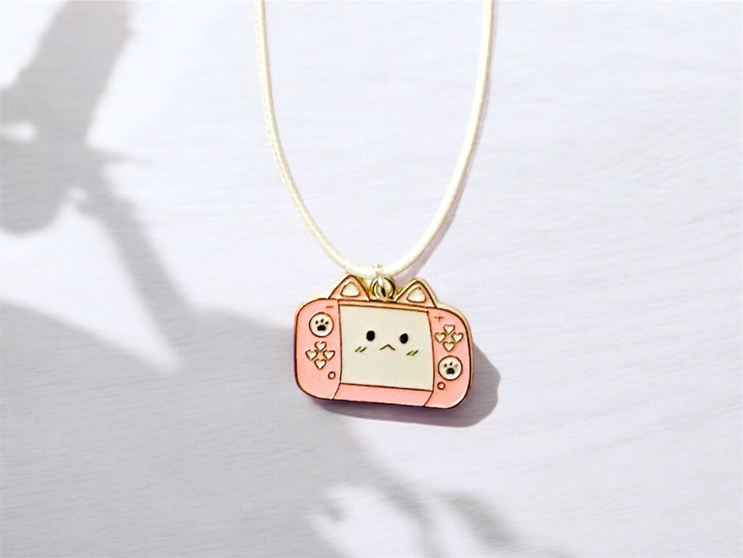 Cozy Gamer Necklace for Gamer Girl Gift Gamer Jewelry Video Game Necklace  Console Charm Cute Game Necklace Pink