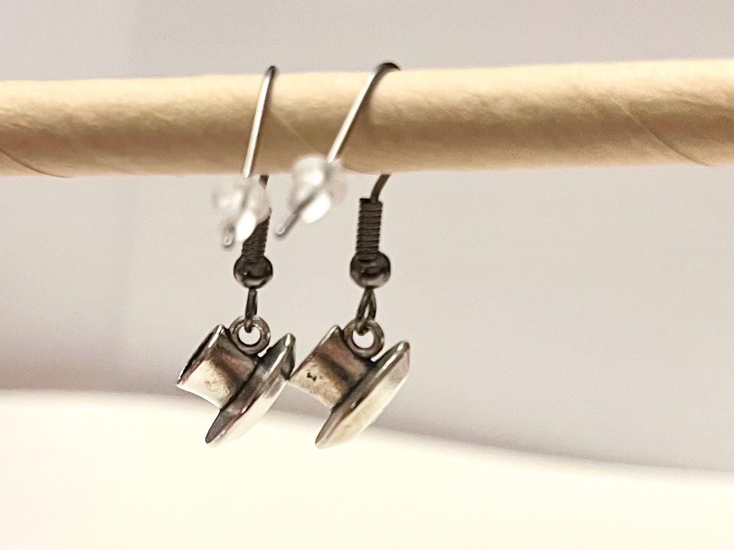 Örhängen tekoppar silver imitation kaffekopp berlock kopp miniatyr 