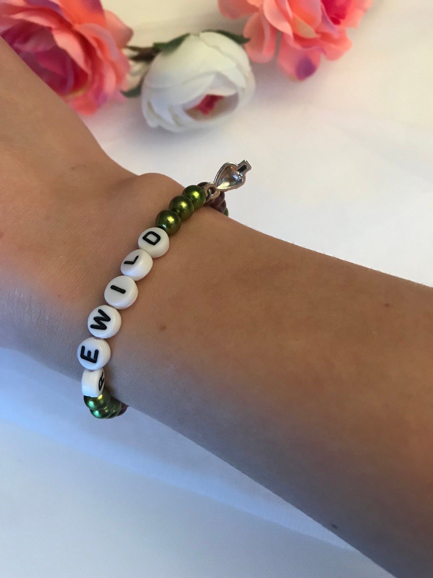 REWILD Armband Pärlat Elastiskt armband för Naturälskare Miljöaktivist armband Svampberlock Rewilding Smycken Handgjort