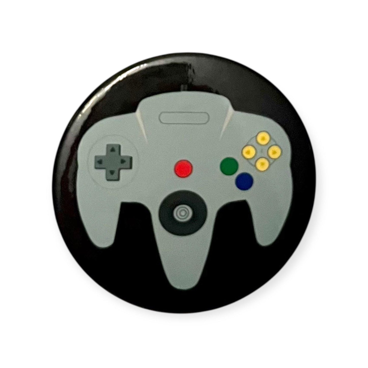 Nintendo 64 Pin Retro Gamer Knapp Pin N64 Badge Gaming Present