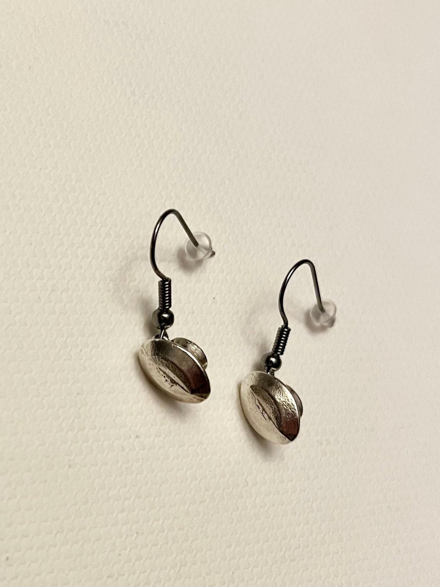Örhängen tekoppar silver imitation kaffekopp berlock kopp miniatyr 