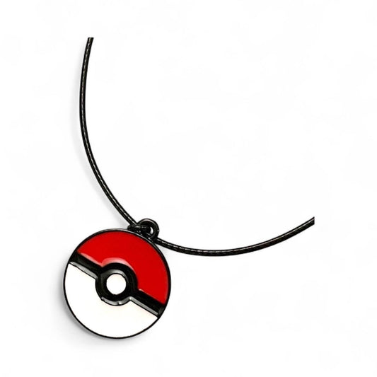 Pokeball Necklace Pokémon Jewelry Nintendo Pendant Video Game Necklace for Pokémon Fan