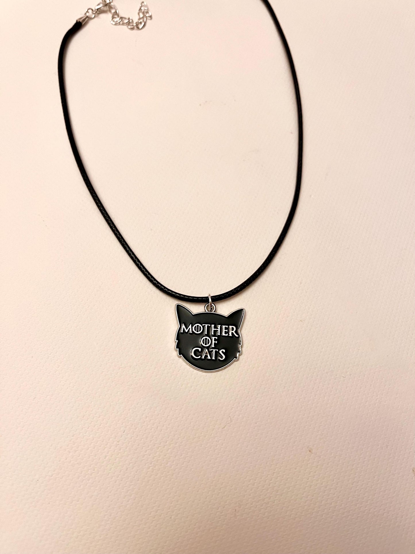 Mother of Cats halsband kattmamma smycken jag älskar katter