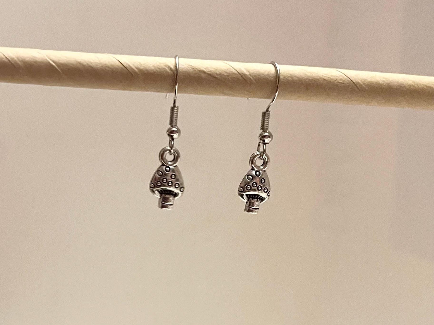 Mushroom Earrings Cottage Core Gift for Fairy Core Nature Lover Jewelry Mushroom Pendants