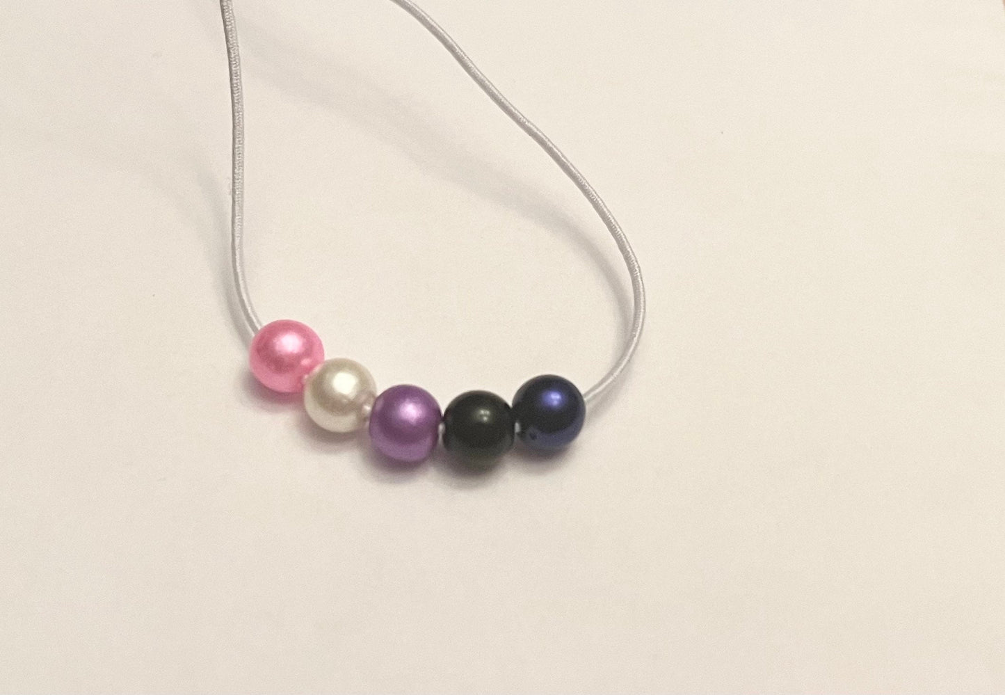 Genderfluid armband med pärlor, justerbart elastiskt armband HBTQ+ smycken för Pride-månaden accessoarer