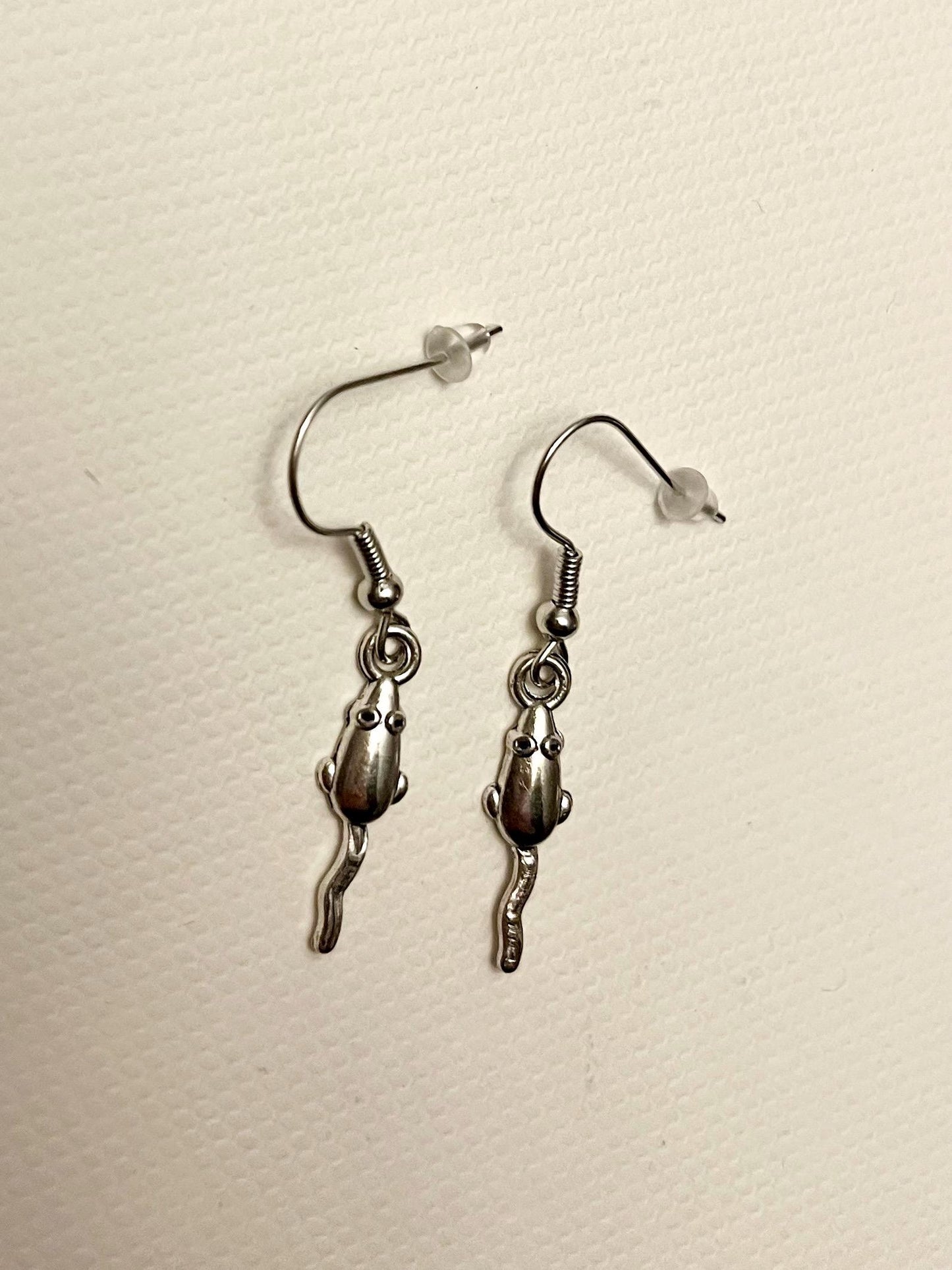 Råttor örhängen Silverimitation Musörhängen Minimalistiska Smycken med djur Råttor örhängen Möss Örhängen 