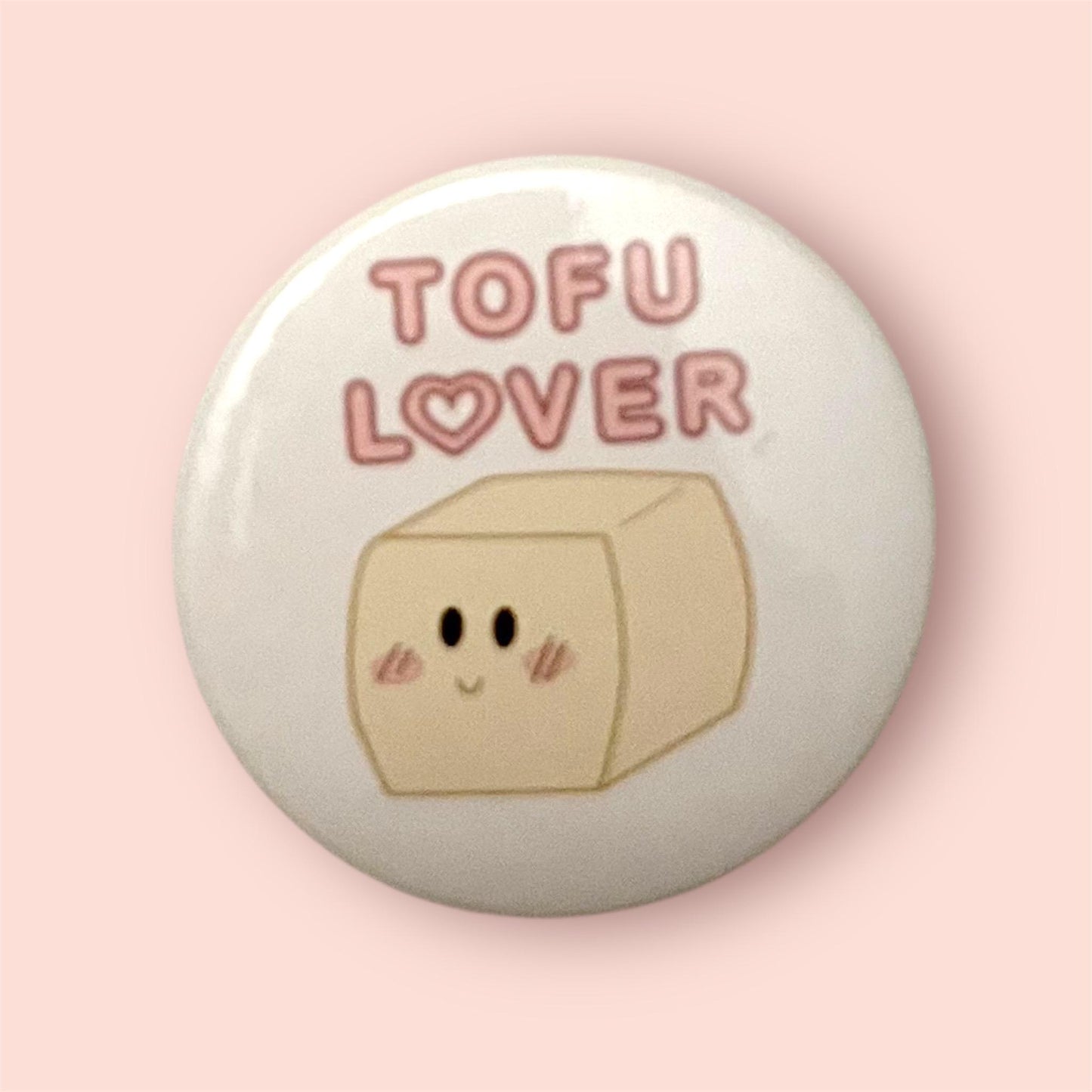 Pin Tofu Lover Badge Veganpin Glad Tofu Present för Vegan Accessoar