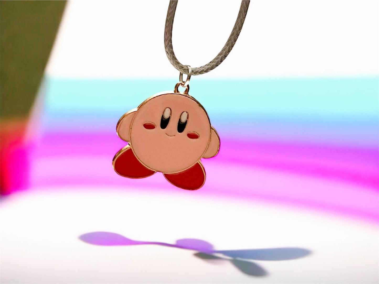 Nintendo Kirby Necklace for Retro Gamer Gift  Video Game Jewelry Kirby Charm Nintendo Pendant Kirby Jewelry