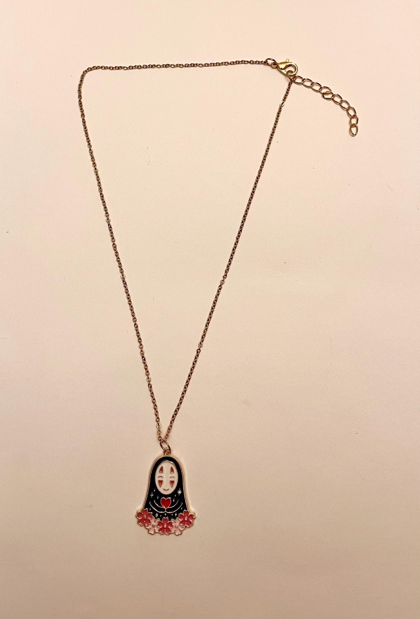 Halsband Faceless Studio Ghibli halsband Kaonashi smycken No face halsband för Ghibli-älskare present sött Ghibli-hänge 