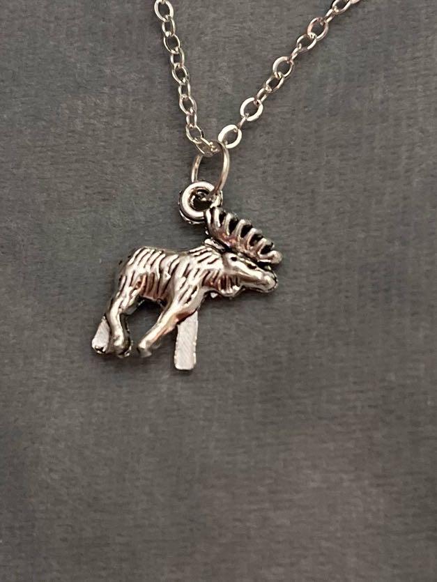 Älghalsband Silverimitation Svensk Souvenir