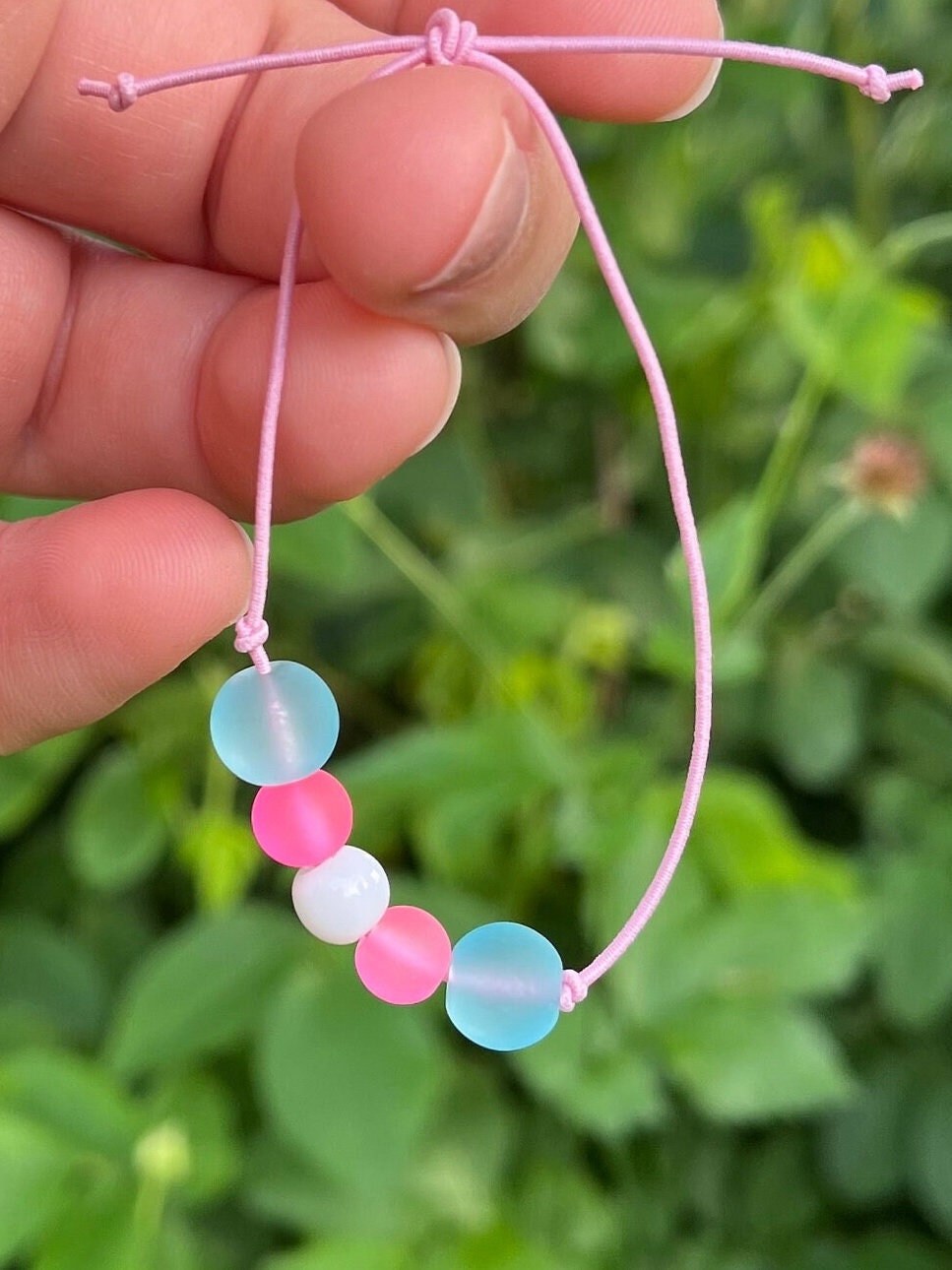 Trans Armband Pärlor Elastiskt Justerbart HBTQ+ Transsexuell Smycken Transgender för Pride Accessoarer