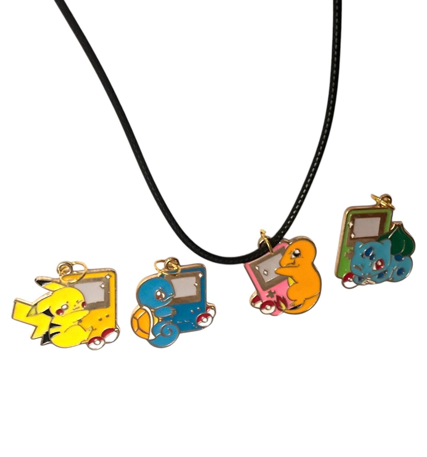 Pokémon-halsband med Game Boy-berlock, Nintendo, rolig och nostalgisk present till retrospelare, handgjort smycke tv-spel halsband