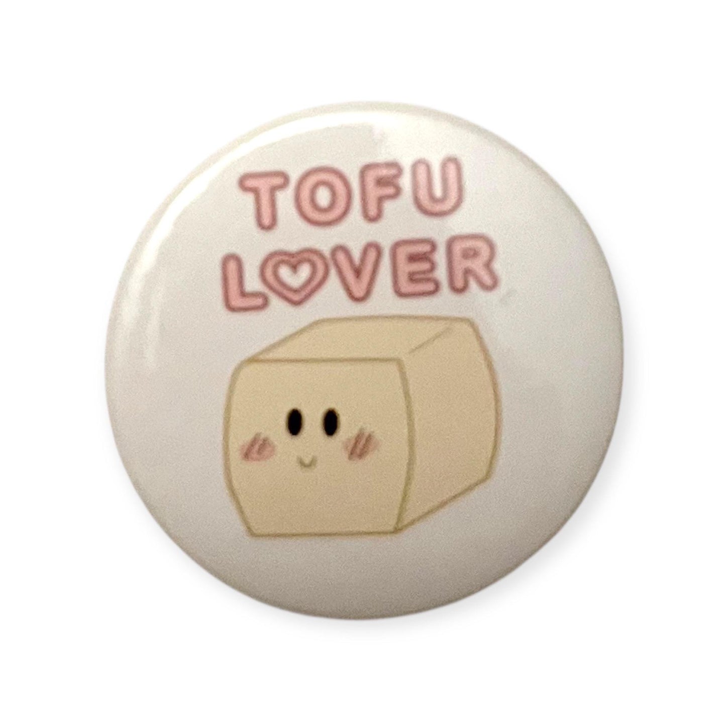 Pin Tofu Lover Badge Veganpin Glad Tofu Present för Vegan Accessoar