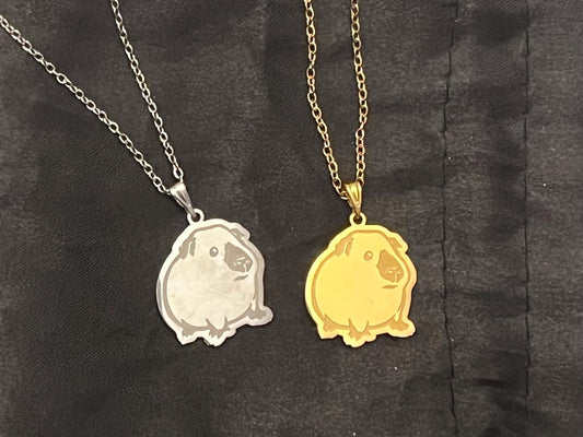 Guinea Pig Necklace Silver Gold Imitation Necklace for Guinea Pig Lover Gift for Guinea Pig Owner I love Guinea Pigs Jewelry