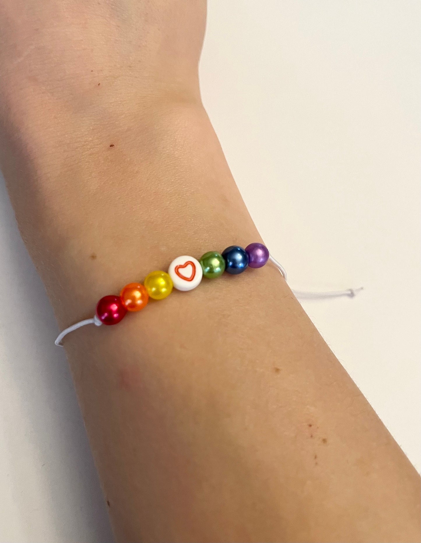 Pride-armband HBTQ+ Pärlarmband Justerbart för Pride-månaden Tillbehör Regnbågsflagga Smycken Pride-artikel