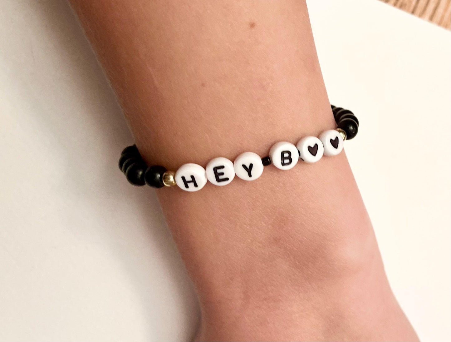 Hey Boo Armband Halloween Pärlarmband Elastiskt Halloween Festsmycken